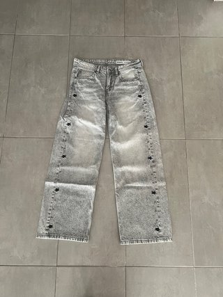 Pantalones Bershka Gris Talla 36