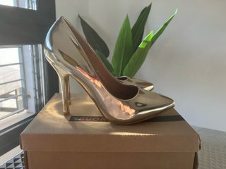Zapatos de Tacón Fiesta Dorados Talla 39
