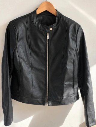 Chaqueta de Cuero Negra