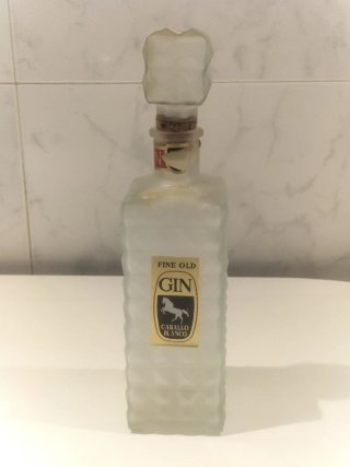 Garrafa Antigua Ginebra Caballo Blanco