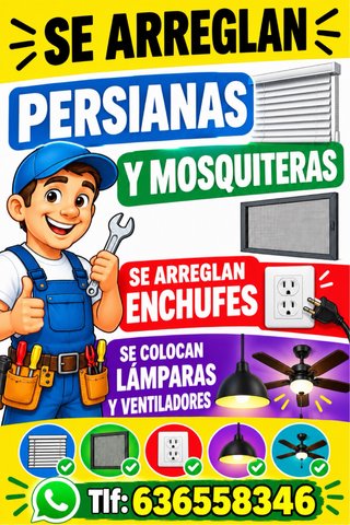 Reparación de persianas y mosquiteras
