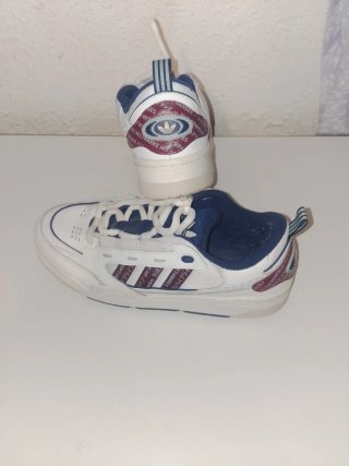 Zapatillas Adidas Blancas y Azules