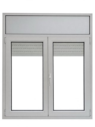 Ventana de Aluminio con Persiana