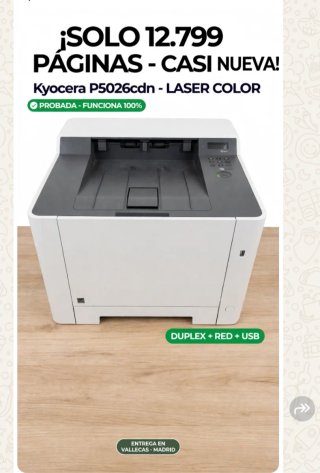 Impresora Láser Color Kyocera ECOSYS P5026cdn