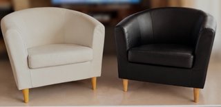 Set di 2 Poltrone in Pelle Sintetica