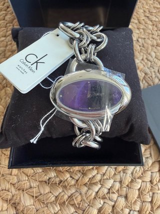Reloj Calvin Klein Plateado y Morado