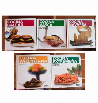 Lote 5 Libros Cocina Tradicional Española
