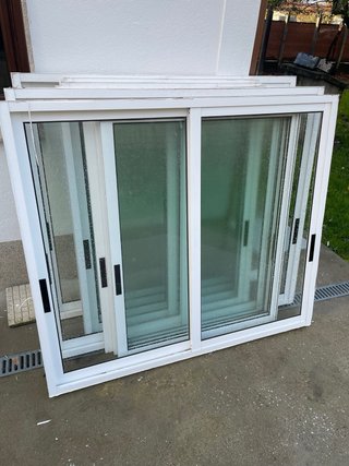 Ventana Corredera de Aluminio Blanco