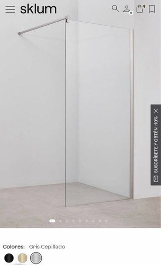 Mampara de ducha fija Bristol 90x195 cm