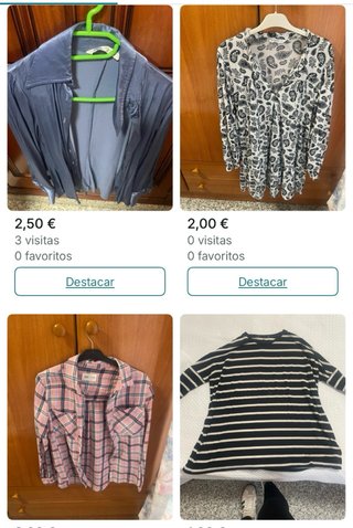 Lote de prendas de ropa y calzado mujer
