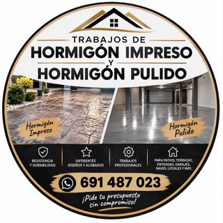 Se realizan trabajos de hormigón impreso y pulido