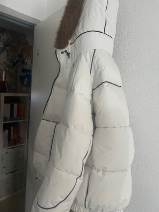 Chaquetón Bershka Blanco