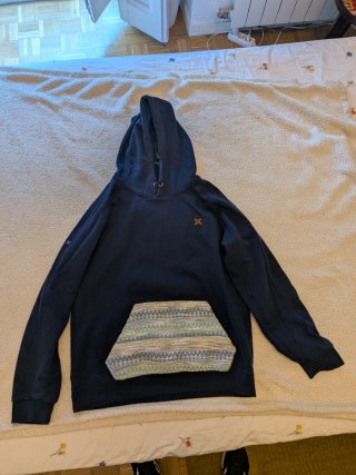 Sudadera Blue Banana Azul Marino con Capucha