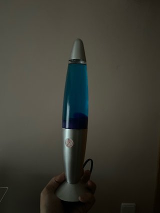 Cambio Lámpara de lava azul