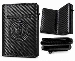 Cartera Hombre Efecto Fibra de Carbono