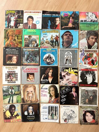 Lote de 30 Discos de Vinilo (Singles)