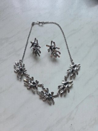 Juego Collar Pendientes INAMA plata 925