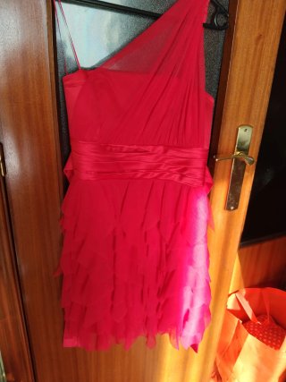 Vestido de cóctel rojo