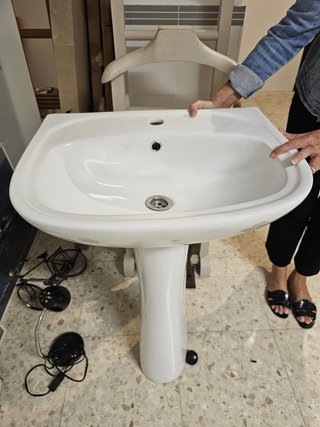 Lavabo con Pedestal Blanco