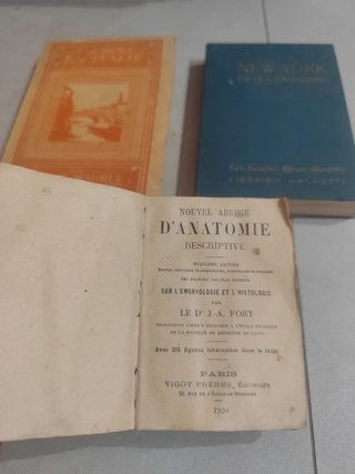 Lote 3 Libros Antiguos en Francés (1920) -...