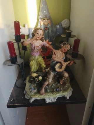 Escultura Vintage de Pareja