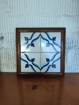 Antico Quadro di Piastrelle in Ceramica