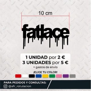 Pegatina Fatlace 10 cm