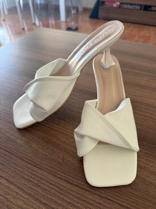 Sandalias Mankeni Blanco Talla 37