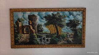 Óleo de gran formato con paisaje