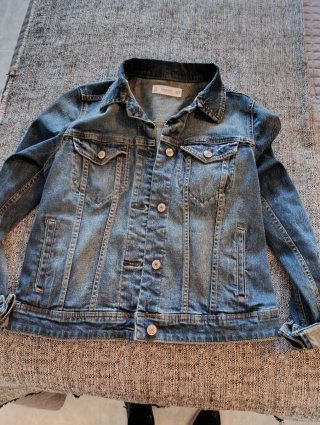Chaqueta Vaquera Mango Azul Talla S