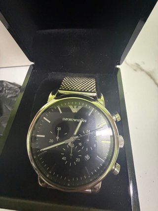 Reloj Emporio Armani Plateado y Negro
