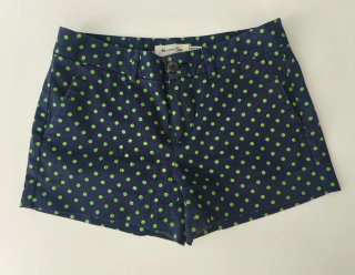 Shorts Massimo Dutti Azul con Lunares Verdes