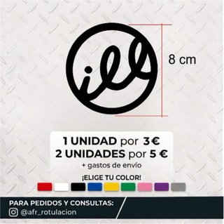 Pegatina Vinilo Personalizable 8 cm