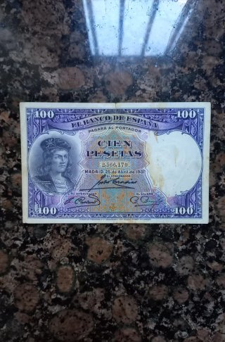 Billete 100 Pesetas 1931 de España