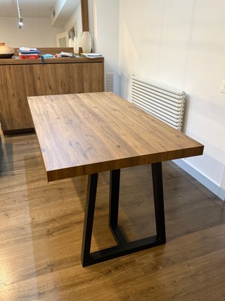 Mesa de Comedor Madera y Metal