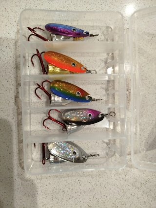Set de 5 Cucharillas para Pesca de Trucha