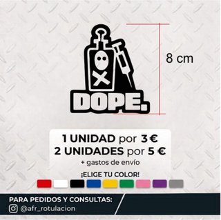 Pegatina DOPE
