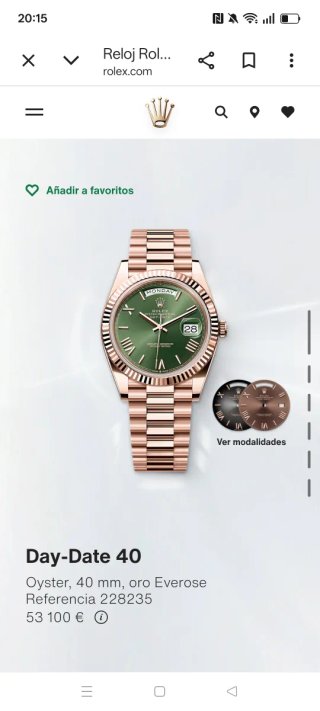 Cambio rolex day-date oro rosa dial verde oliva