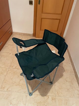 Silla Plegable de Camping Verde