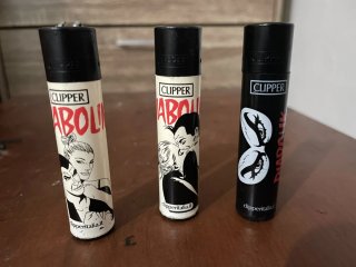 Set 3 Accendini Clipper Diabolik