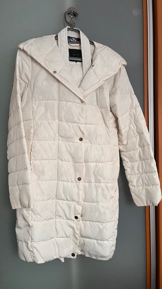 Abrigo Impermeable Mojito Blanco Talla 36
