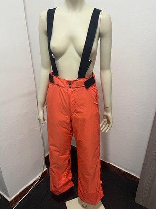 Pantalón de Esquí Naranja con Tirantes
