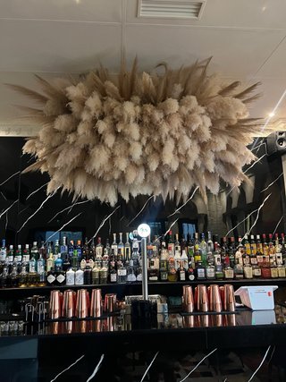 Nube de pampas decorativa