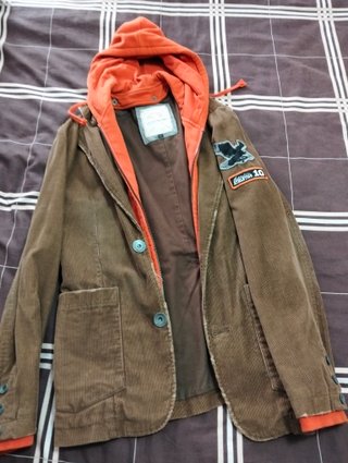 Chaqueta de Pana con Capucha Jack & Jones