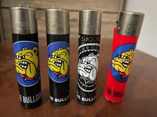 Set 4 accendini Clipper The Bulldog