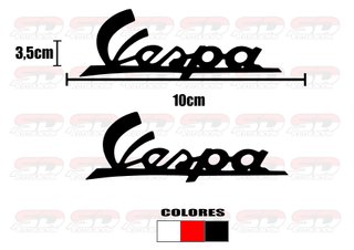 Set de 2 Adhesivos Vespa