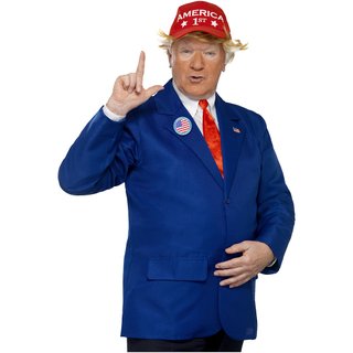 Disfraz Donald Trump Smiffys talla M sin corbata