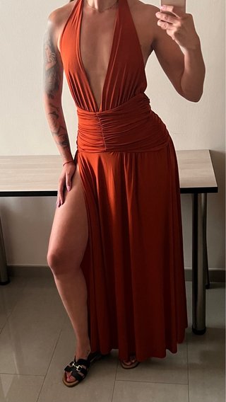Vestido Largo Fiesta Escote V