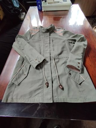 Parka de entretiempo verde