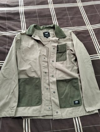 Chaqueta Vans Beige y Verde